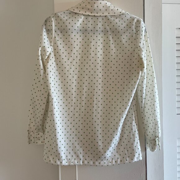 VINTAGE 1960s Devonette Polytron 3 piece set blouse skirt pants size 12 - Picture 6 of 13